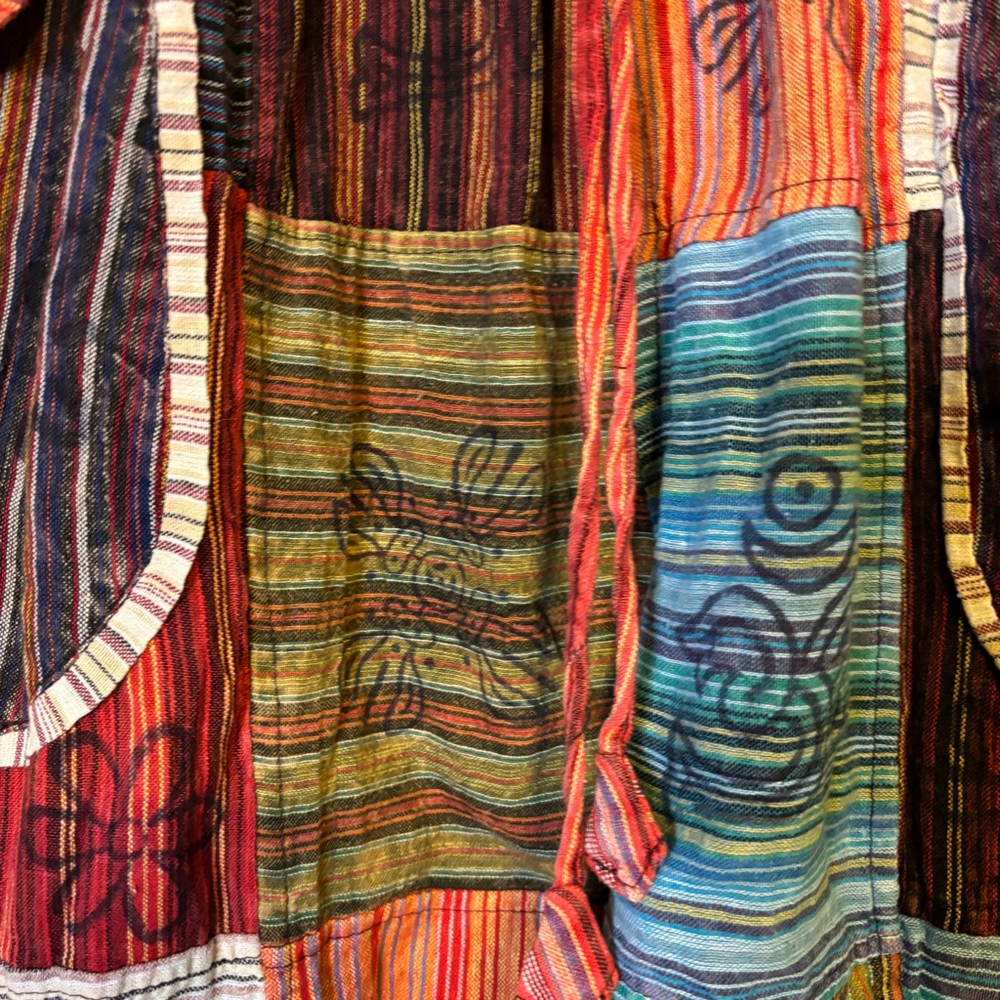 Patchwork Harem Pants Cotton Nepal Boho Hippie Fe… - image 8